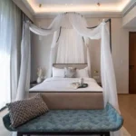 4 BHK Gulmohar Villa Avas Living Alibaug Master Bedroom Bathed in Afternoon Light