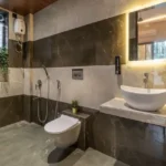 5 BHK Villa Khatri Park Lonavala Marble Texture Counter Sink Bathroom