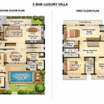 5 BHK Villa Khatri Park Lonavala First & Ground Floor Layout