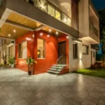 5 BHK Villa Khatri Park Lonavala Tiled Porch Glass Canopy Entrance