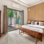 5 BHK Villa Khatri Park Lonavala Sliding Glass Balcony Bedroom