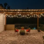 5 BHK Villa Khatri Park Lonavala Wood Pergola String Lights Terrace