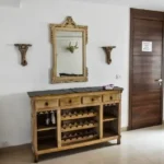 6 BHK Villa Deccan Hills Lokhandwala Complex Khandala Lonavala Wooden Console Gold Frame Living Room