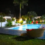6 BHK Villa Deccan Hills Lokhandwala Complex Khandala Lonavala Poolside Loungers Garden Lights