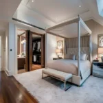 Agami Legends Bandra East 4 BHK Canopy Bed Mirrored Dresser Bedroom