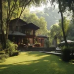 Ascenta Basalt Hills Karjat Villa Plot Forest Garden Wooden Facade Villa Exterior