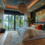 Ascenta Basalt Hills Karjat Villa Plot Glass Doors Accent Ceiling Bedroom