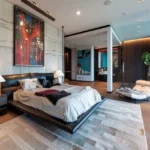 Ascenta Basalt Hills Karjat Villa Plot Low Bed Black Headboard Bedroom