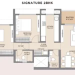 Chandak Highscape City Chembur Signature 2 BHK Layout