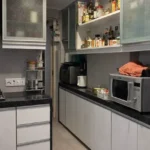 Dolphin Apartment Sea Facing Colaba 3 BHK Kitchen With Storage Cabinets