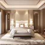 Empire Tower Grant Rd 3 BHK Master Bedroom Panelled Bed Wall