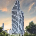 Hubtown Celeste Worli 3 BHK Living Room With Dining Table And Sofa