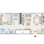 Hubtown Celeste Worli Smart 3 BHK Floor Plan