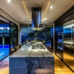 Isprava Amarin Alibaug 6 BHK Villa Kitchen With Marble Island And Cooking Hob