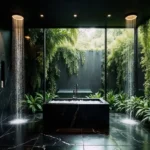 Isprava Amarin Alibaug 6 BHK Villa Bathroom With Overhead Showers Near Bathtub