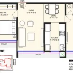 K Raheja Antares JVLR LBS Road 2 BHK Floor Plan 2