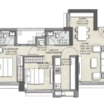 Kalpataru Advay Borivali West 2 BHK Type 2 Layout