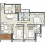Kalpataru Advay Borivali West 3 BHK Type 3 Layout