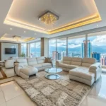 Kalpataru Advay Borivali West 4 BHK Living Room With Sofa And Windows