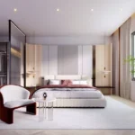 Lodha Group Lodha Bellevue Mahalaxmi 3 BHK Bed Centered With Side Lamps Bedroom