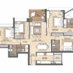 Lodha Group Lodha Bellevue Mahalaxmi 4 BHK Floor Plan Layout