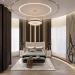 Lodha One Bund Garden Pune 5 BHK Bedroom With Sophisticated Curved Wall