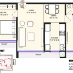 Mesacon Crown Andheri West 2 BHK Type 1 Layout