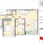 Mesacon Greens Andheri West 2 BHK Floor Plan Type 1
