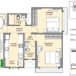 Mesacon Greens Andheri West 2 BHK Floor Plan Type 2