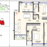Mesacon Greens Andheri West 3 BHK Floor Plan Type 1