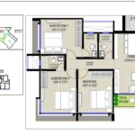Mesacon Greens Andheri West 3 BHK Floor Plan Type 3