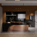 Paradigm Anantaara Borivali 3 BHK Kitchen With Island Counter And Appliances