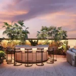 Paradigm Superstar Bandra West Circular Bar Planter Walls Rooftop Bar