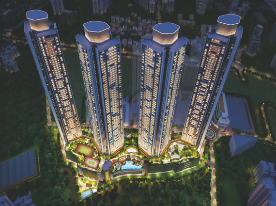 Prestige Forest Hills Mulund Residential Towers Night View
