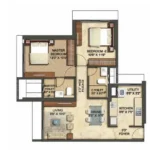 Runwal Sanctuary Mulund West 2 BHK Layout