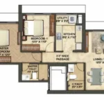 Runwal Sanctuary Mulund West 2.5 BHK Layout