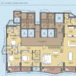 Thakker Group Sea Face House Worli 5 BHK Duplex Lower Floor Plan