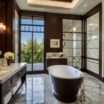 The Peak Karjat 4 BHK Villa Glass View Bathroom