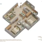 Westwood Adcore Andheri West 3 BHK Type 2 Floor Plan