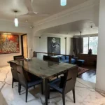 Sea Cliff Gandhigram Road Juhu 4 BHK Dining Room With Glass Table And Chairs