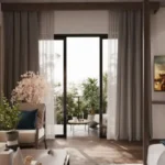 4 BHK Villa Siolim Bardez North Goa Bedroom With Bed Facing Balcony Glass Doors