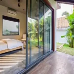 4 BHK Villa Siolim Bardez North Goa Bedroom With Bed Near Sliding Glass Doors