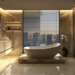 60 Perry Cross Bandra West 3 BHK Bathroom With Freestanding Bathtub And Window