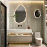 Atlantis Khar West 4 BHK Bathroom With Glass Shower And Vanity