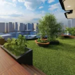 Atlantis Khar West Terrace With Grass Lawn And Planters