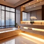 Axiom Rudra Goregaon West 3 BHK Bedroom With Double Bed And Chandelier