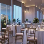 Chandak GreenAiry Borivali East Round Tables With Chairs Banquet Hall