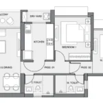 Edmont Kandivali West 2 BHK Floor Plan 3
