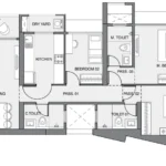 Edmont Kandivali West 3 BHK Floor Plan