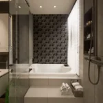Ekta Victoria Bandra West 3 BHK Washroom With Vanity Sink And Wall Mirror